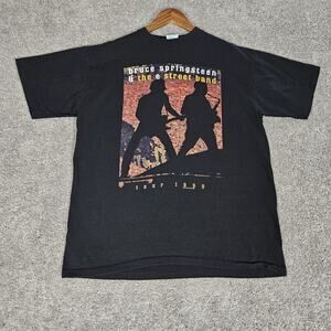 Vtg Bruce Springsteen & The E Street Band T-Shirt Adult XL Black 1999 Tour 90s